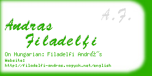 andras filadelfi business card
